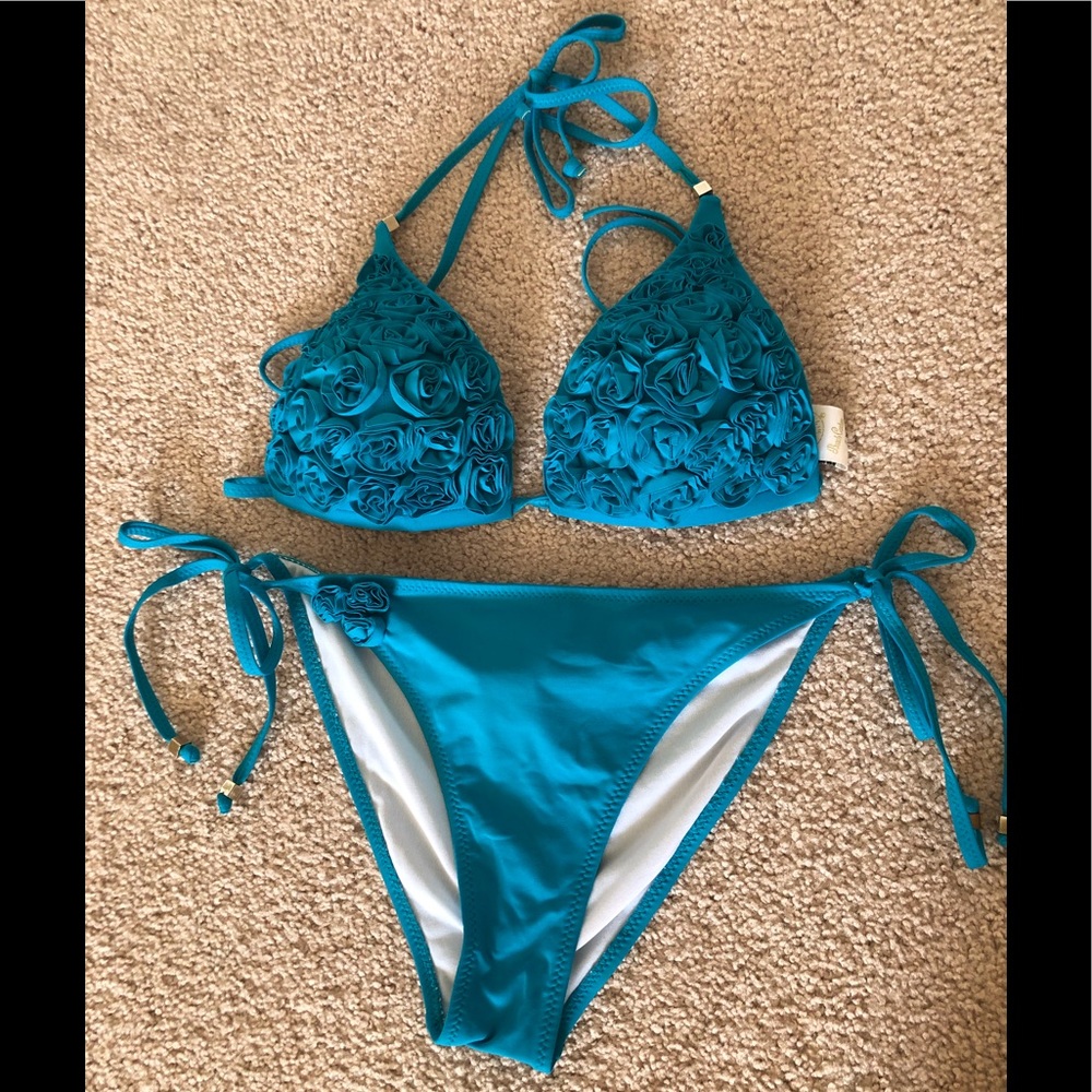 Gaslit Levi Blue Bikini Set SZ8